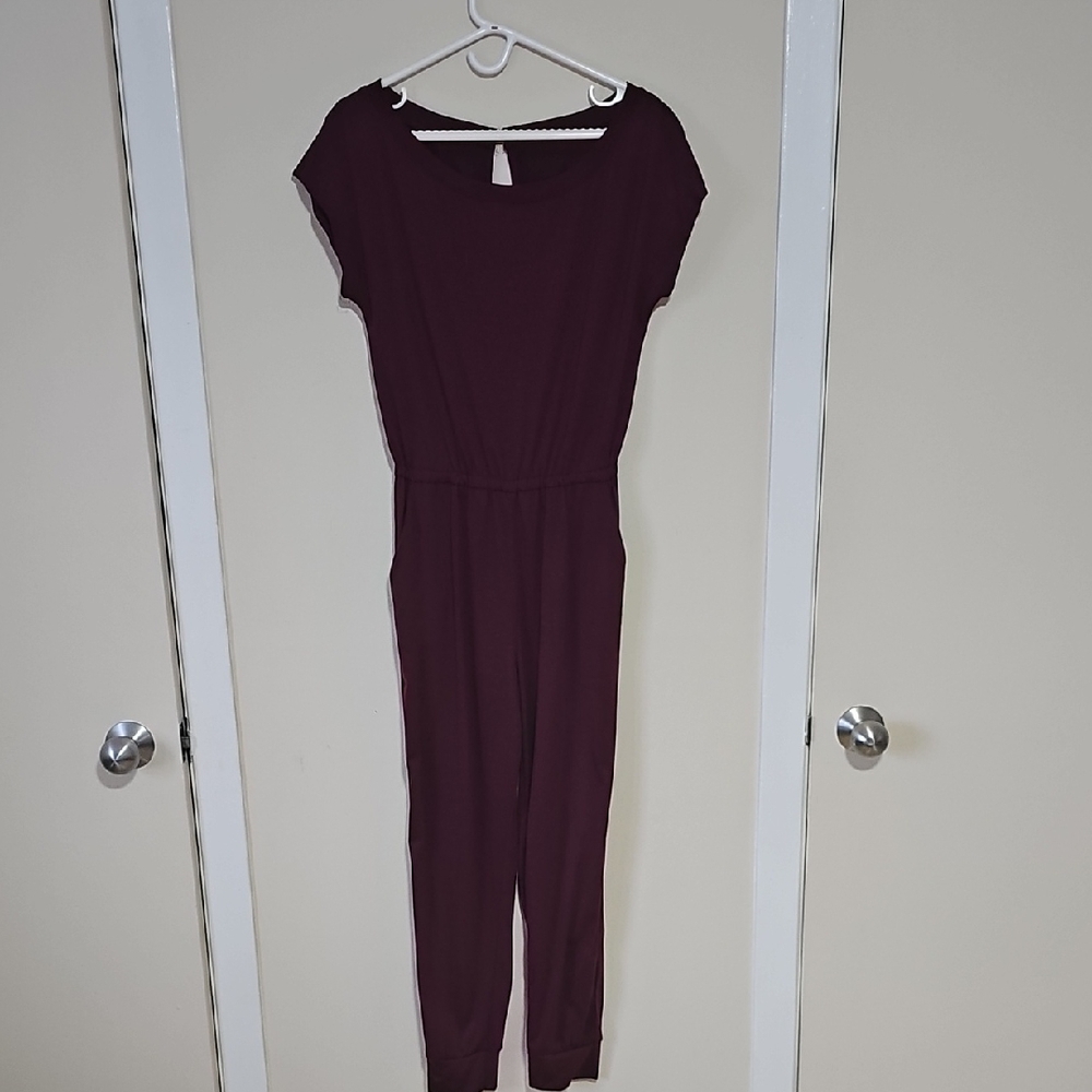 Elegant Plum Jumpsuit